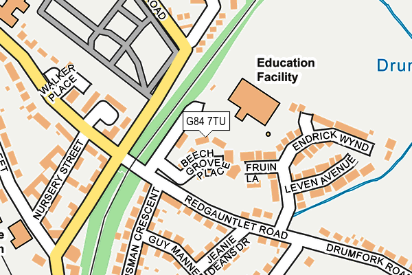 G84 7TU map - OS OpenMap – Local (Ordnance Survey)