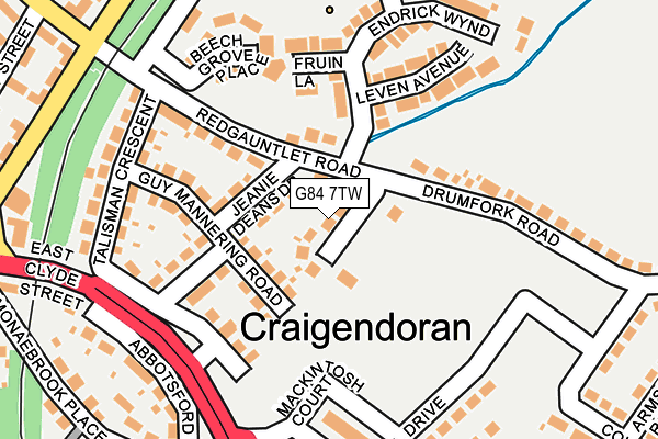 G84 7TW map - OS OpenMap – Local (Ordnance Survey)