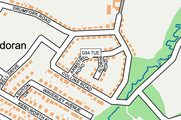 G84 7UE map - OS OpenMap – Local (Ordnance Survey)