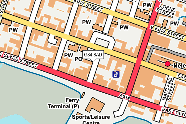 G84 8AD map - OS OpenMap – Local (Ordnance Survey)