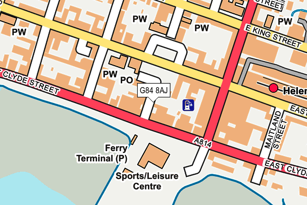 G84 8AJ map - OS OpenMap – Local (Ordnance Survey)