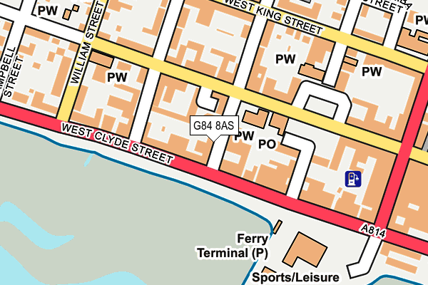 G84 8AS map - OS OpenMap – Local (Ordnance Survey)