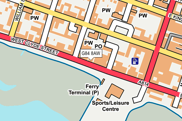 G84 8AW map - OS OpenMap – Local (Ordnance Survey)