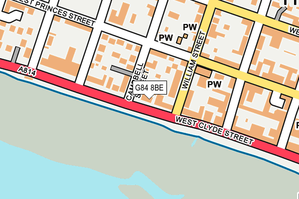 G84 8BE map - OS OpenMap – Local (Ordnance Survey)