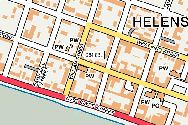 G84 8BL map - OS OpenMap – Local (Ordnance Survey)