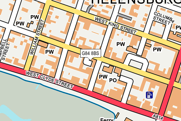 G84 8BS map - OS OpenMap – Local (Ordnance Survey)