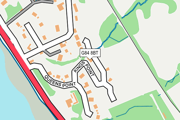 G84 8BT map - OS OpenMap – Local (Ordnance Survey)