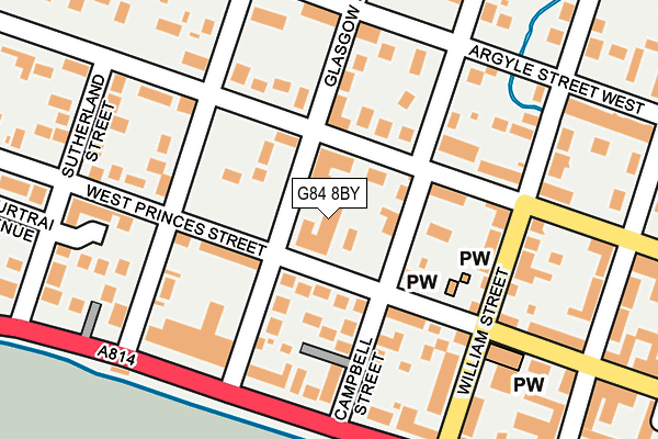 G84 8BY map - OS OpenMap – Local (Ordnance Survey)