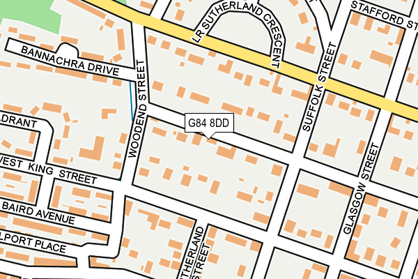 G84 8DD map - OS OpenMap – Local (Ordnance Survey)