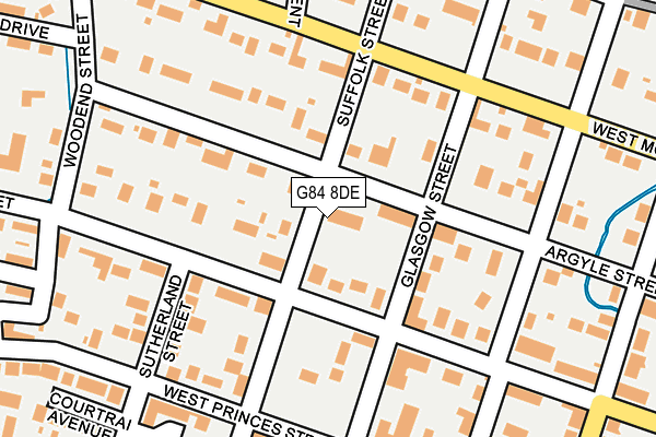 G84 8DE map - OS OpenMap – Local (Ordnance Survey)