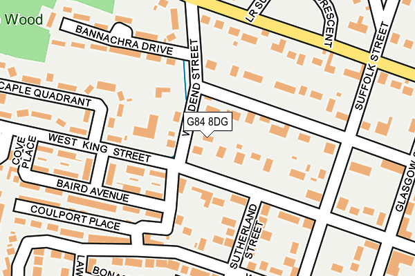 G84 8DG map - OS OpenMap – Local (Ordnance Survey)