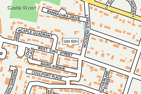 G84 8DH map - OS OpenMap – Local (Ordnance Survey)