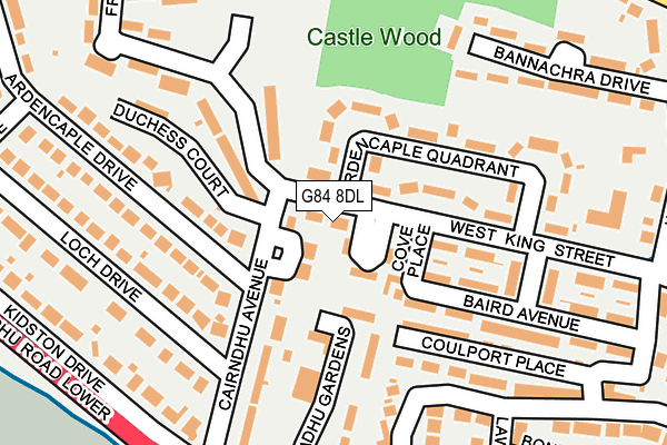 G84 8DL map - OS OpenMap – Local (Ordnance Survey)