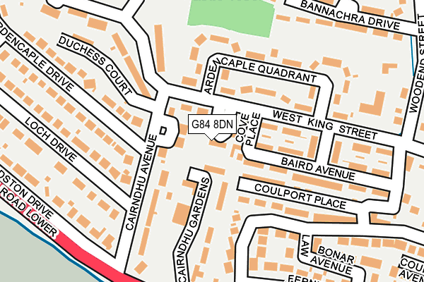 G84 8DN map - OS OpenMap – Local (Ordnance Survey)