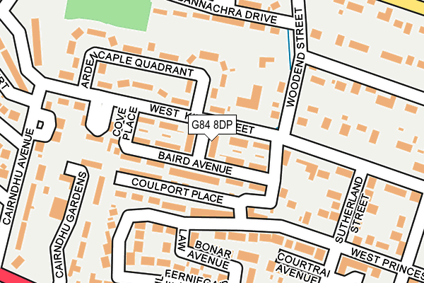 G84 8DP map - OS OpenMap – Local (Ordnance Survey)