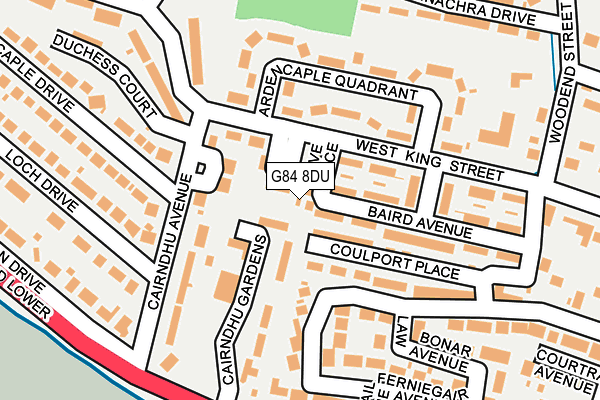 G84 8DU map - OS OpenMap – Local (Ordnance Survey)