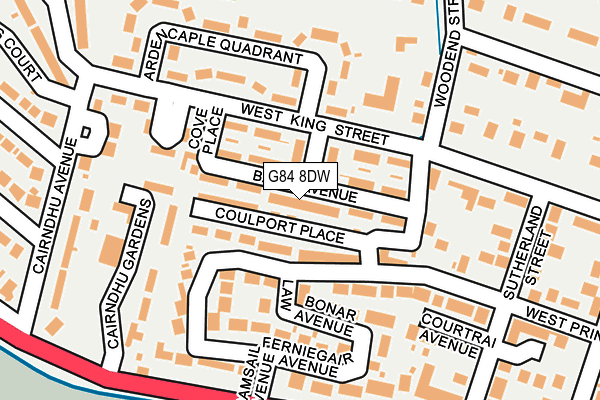 G84 8DW map - OS OpenMap – Local (Ordnance Survey)