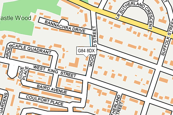 G84 8DX map - OS OpenMap – Local (Ordnance Survey)