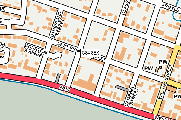 G84 8EX map - OS OpenMap – Local (Ordnance Survey)