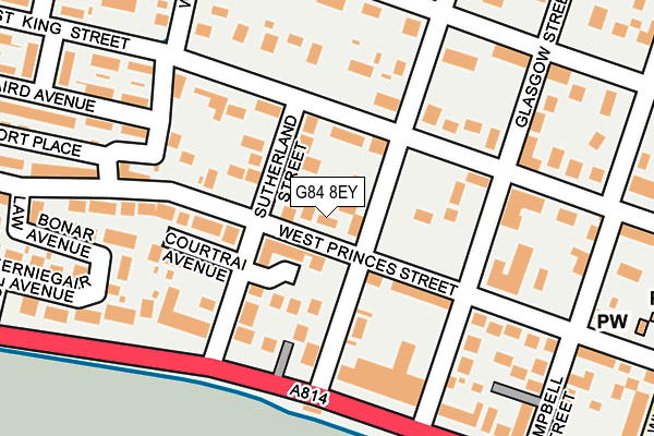 G84 8EY map - OS OpenMap – Local (Ordnance Survey)