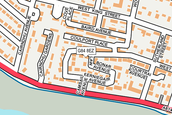 G84 8EZ map - OS OpenMap – Local (Ordnance Survey)