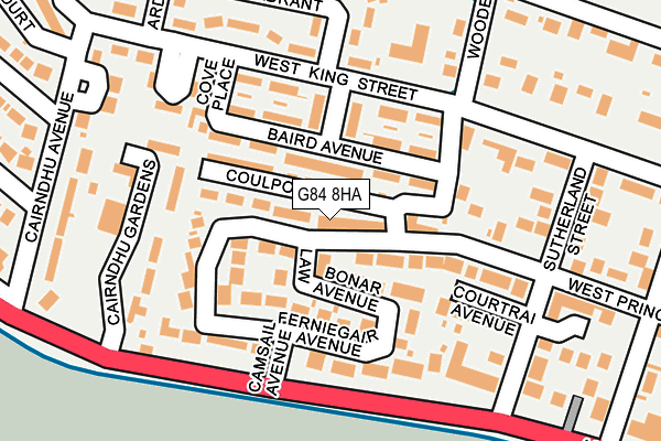 G84 8HA map - OS OpenMap – Local (Ordnance Survey)
