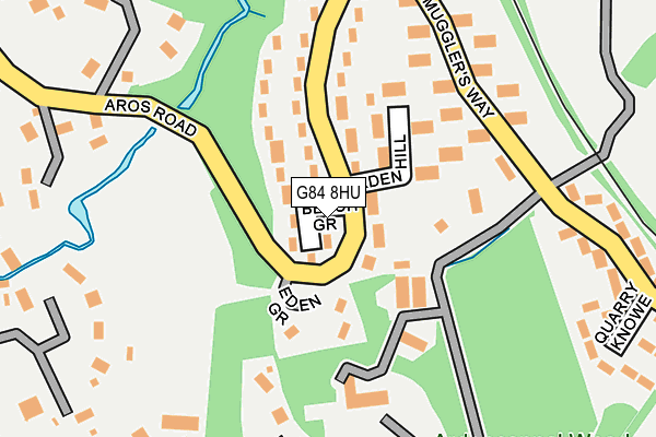 G84 8HU map - OS OpenMap – Local (Ordnance Survey)