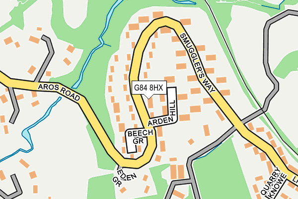 G84 8HX map - OS OpenMap – Local (Ordnance Survey)