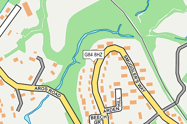 G84 8HZ map - OS OpenMap – Local (Ordnance Survey)