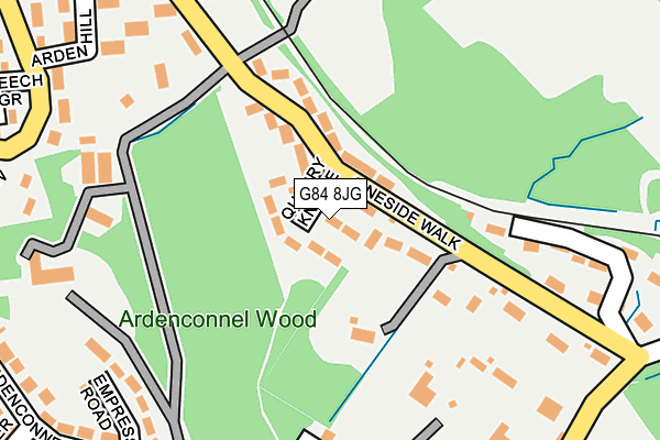 G84 8JG map - OS OpenMap – Local (Ordnance Survey)