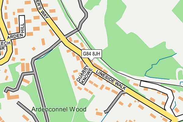 G84 8JH map - OS OpenMap – Local (Ordnance Survey)