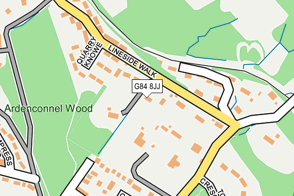 G84 8JJ map - OS OpenMap – Local (Ordnance Survey)
