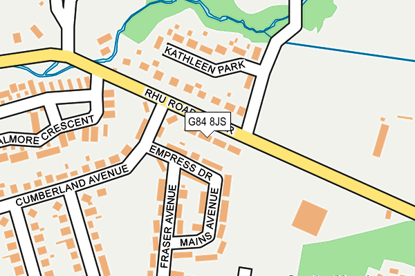 G84 8JS map - OS OpenMap – Local (Ordnance Survey)