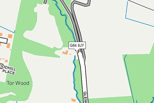 G84 8JY map - OS OpenMap – Local (Ordnance Survey)