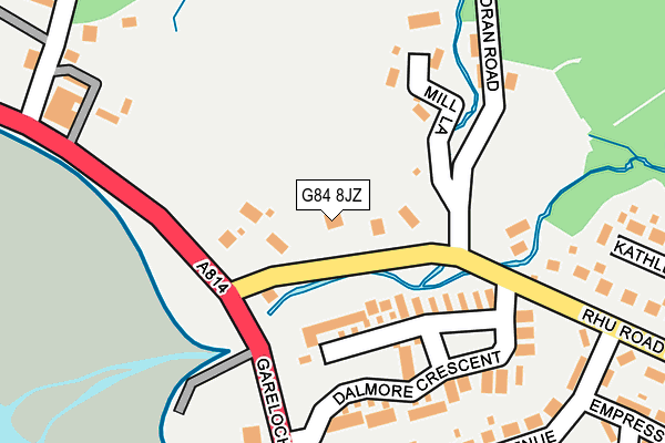 G84 8JZ map - OS OpenMap – Local (Ordnance Survey)