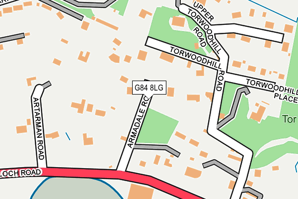 G84 8LG map - OS OpenMap – Local (Ordnance Survey)