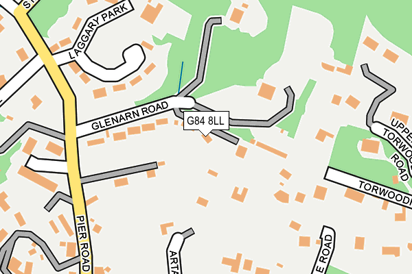 G84 8LL map - OS OpenMap – Local (Ordnance Survey)