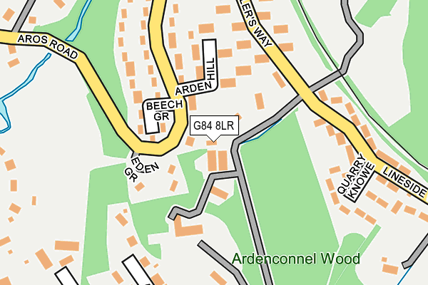 G84 8LR map - OS OpenMap – Local (Ordnance Survey)