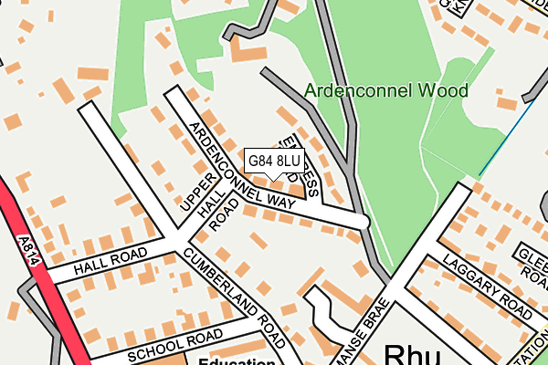 G84 8LU map - OS OpenMap – Local (Ordnance Survey)