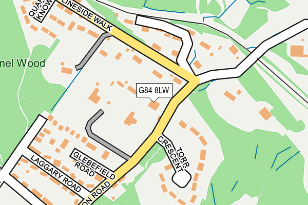 G84 8LW map - OS OpenMap – Local (Ordnance Survey)