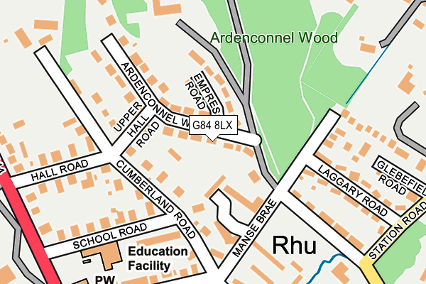 G84 8LX map - OS OpenMap – Local (Ordnance Survey)