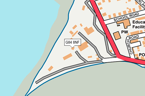 G84 8NF map - OS OpenMap – Local (Ordnance Survey)