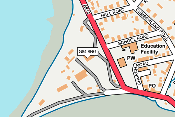 G84 8NG map - OS OpenMap – Local (Ordnance Survey)