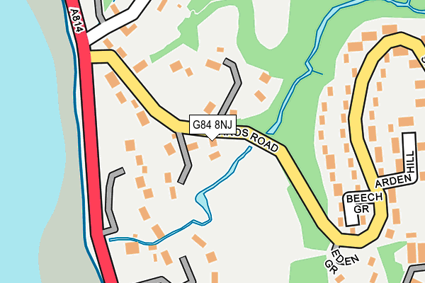G84 8NJ map - OS OpenMap – Local (Ordnance Survey)