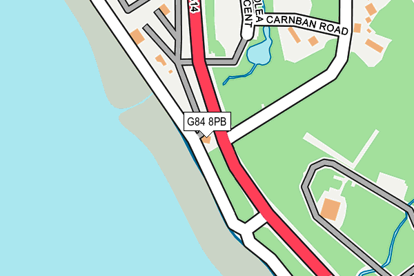 G84 8PB map - OS OpenMap – Local (Ordnance Survey)