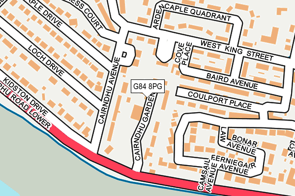 G84 8PG map - OS OpenMap – Local (Ordnance Survey)