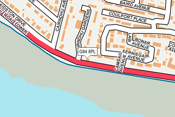 G84 8PL map - OS OpenMap – Local (Ordnance Survey)