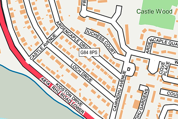 G84 8PS map - OS OpenMap – Local (Ordnance Survey)