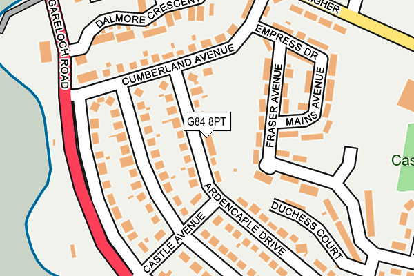 G84 8PT map - OS OpenMap – Local (Ordnance Survey)