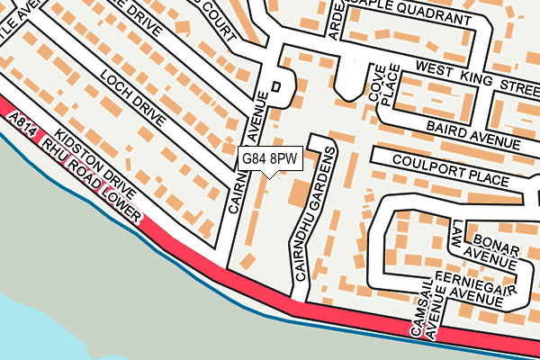 G84 8PW map - OS OpenMap – Local (Ordnance Survey)